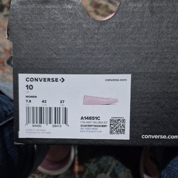 NIB Converse Light Pink Ballet Flats Womens Size 10 - Picture 3 of 3